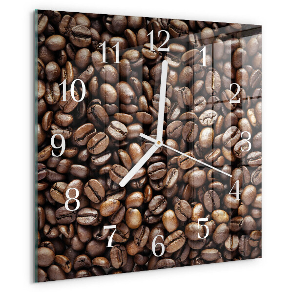 Square wall clock Coffee Beans