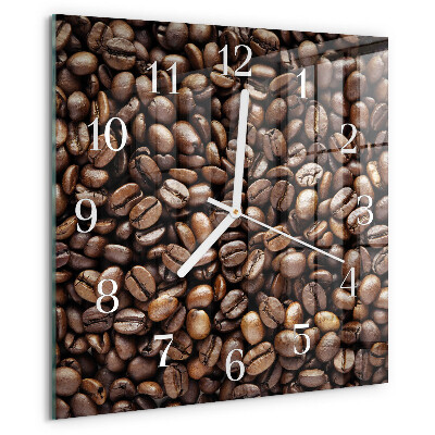 Square wall clock Coffee Beans