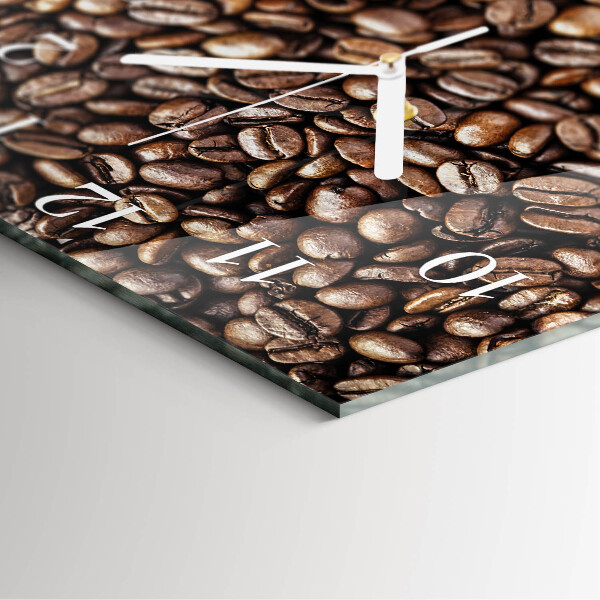 Square wall clock Coffee Beans