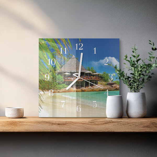 Square wall clock Island