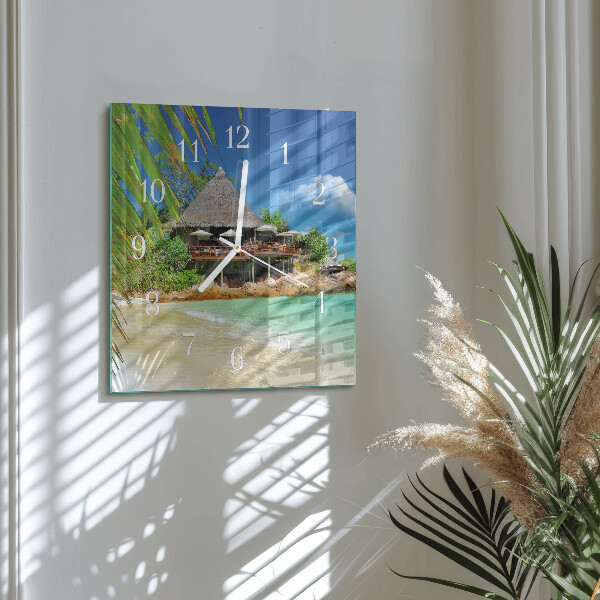 Square wall clock Island