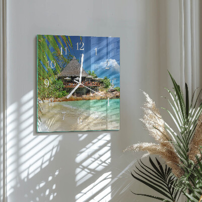 Square wall clock Island