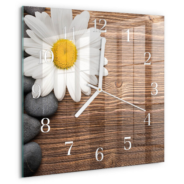 Square wall clock Daisy