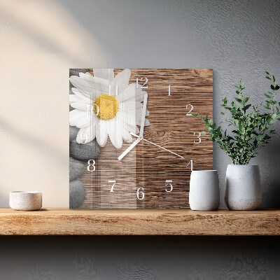 Square wall clock Daisy