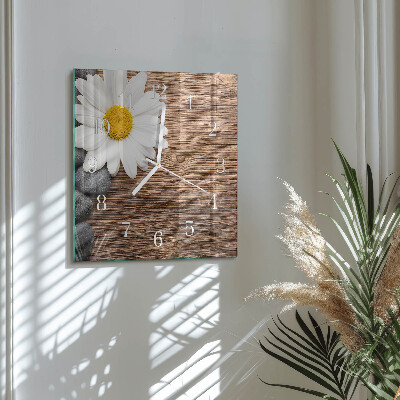 Square wall clock Daisy