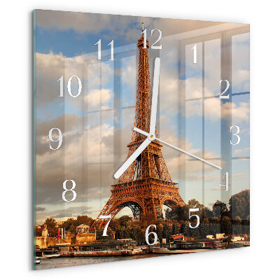 Square wall clock Paris