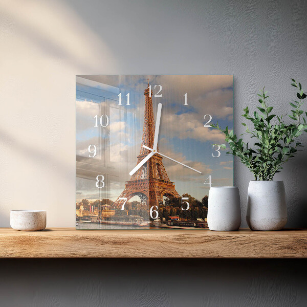 Square wall clock Paris