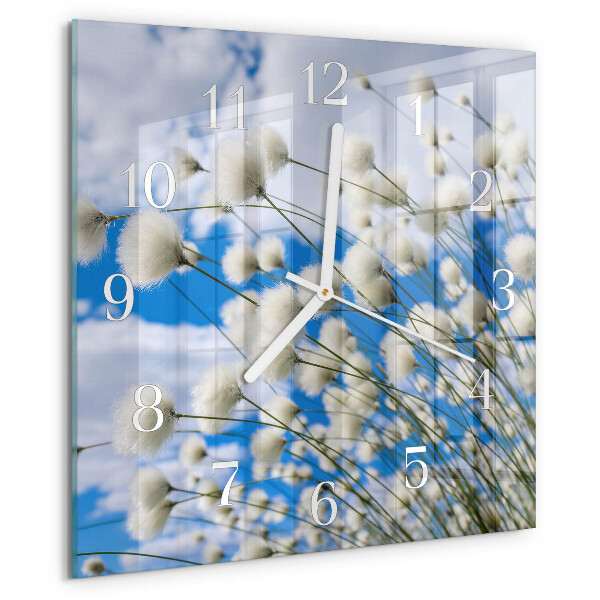Square wall clock Cotton