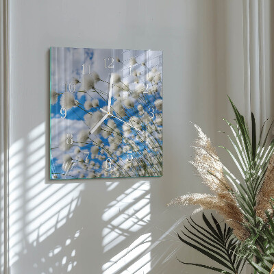 Square wall clock Cotton