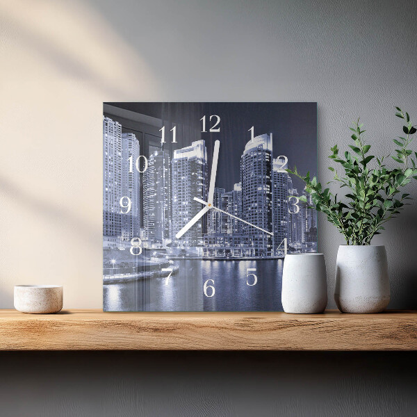 Square wall clock Horizon