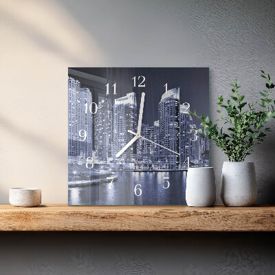 Square wall clock Horizon