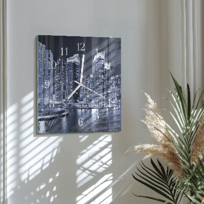 Square wall clock Horizon