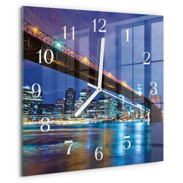Square wall clock Bridge