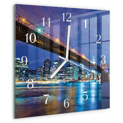 Square wall clock Bridge