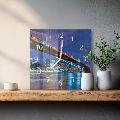Square wall clock Bridge