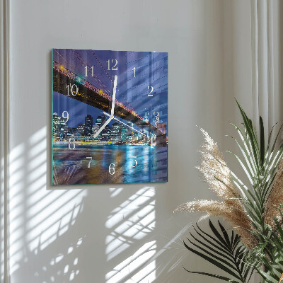 Square wall clock Bridge