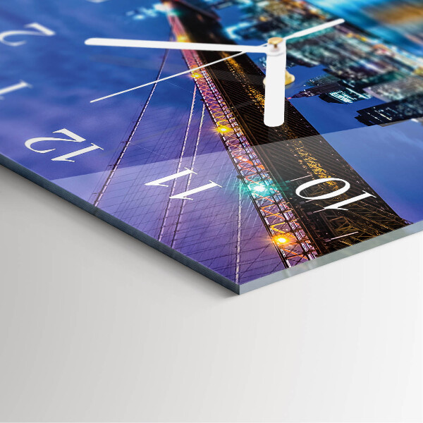 Square wall clock Bridge
