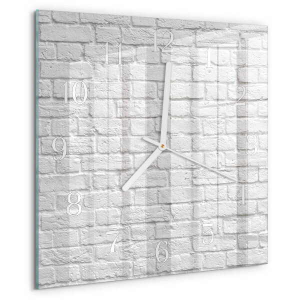 Square wall clock Brick