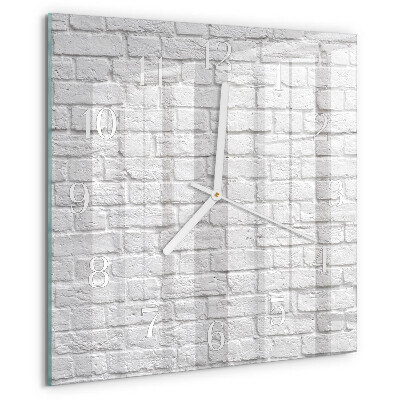 Square wall clock Brick
