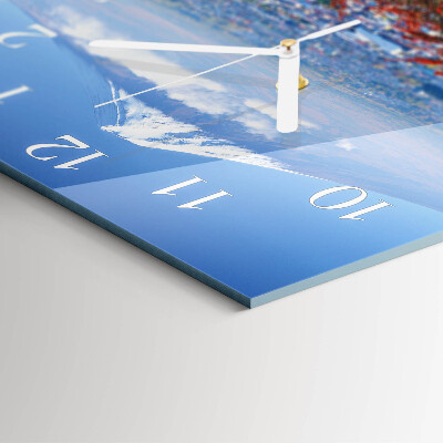 Square wall clock Mountain
