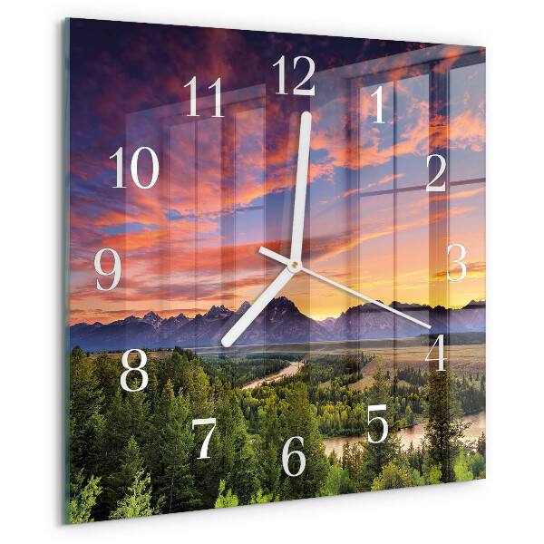 Square wall clock Landscape