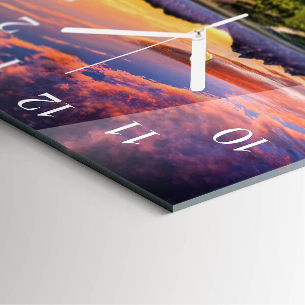 Square wall clock Landscape
