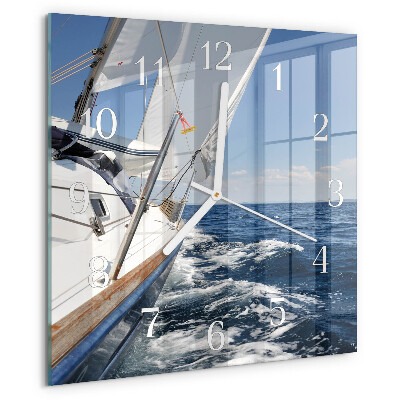Square wall clock Yacht