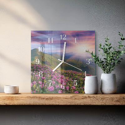 Square wall clock Landscape