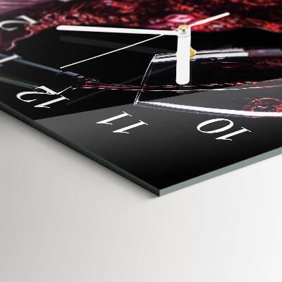 Square wall clock Wine