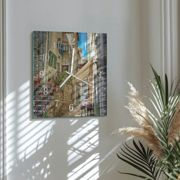 Square wall clock Avenue
