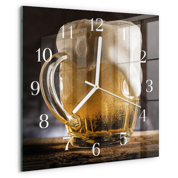 Square wall clock Beer
