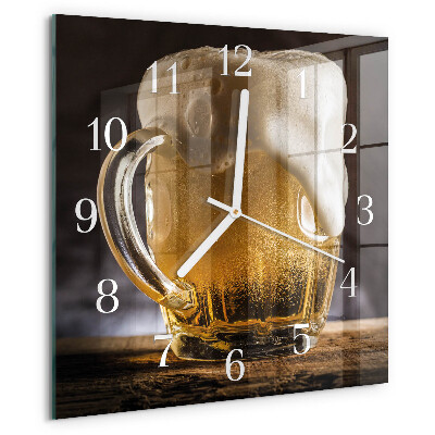 Square wall clock Beer