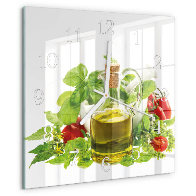 Square wall clock Basil Oil
