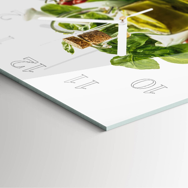 Square wall clock Basil Oil