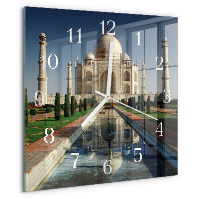 Square wall clock Taj Mahal