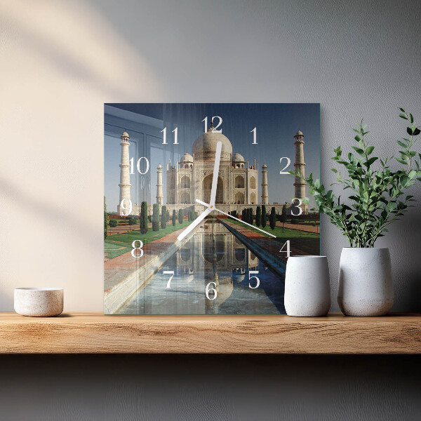 Square wall clock Taj Mahal