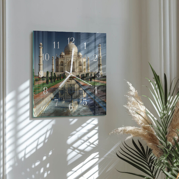 Square wall clock Taj Mahal