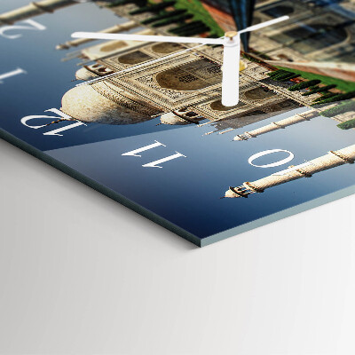 Square wall clock Taj Mahal