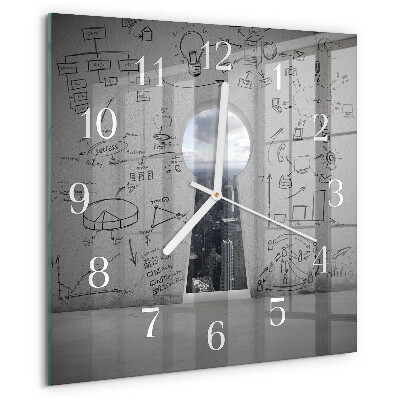 Square wall clock Keyhole