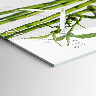 Square wall clock Bamboo