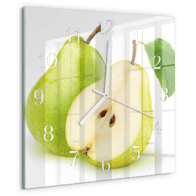 Square wall clock Pears
