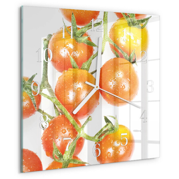 Square wall clock Tomatoes