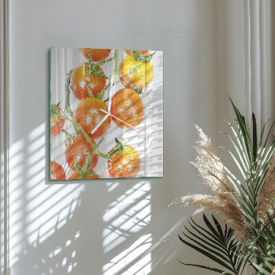 Square wall clock Tomatoes