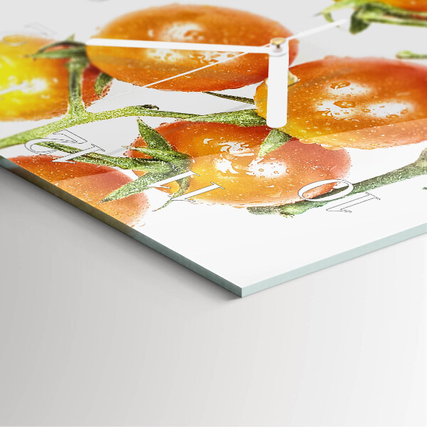 Square wall clock Tomatoes