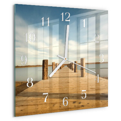 Square wall clock Bridge
