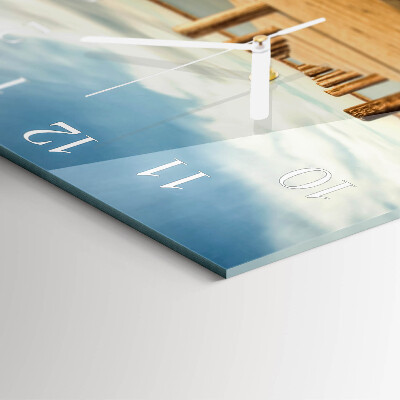 Square wall clock Bridge