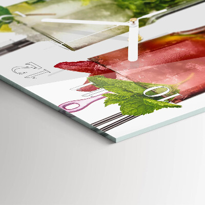 Square wall clock Cocktails
