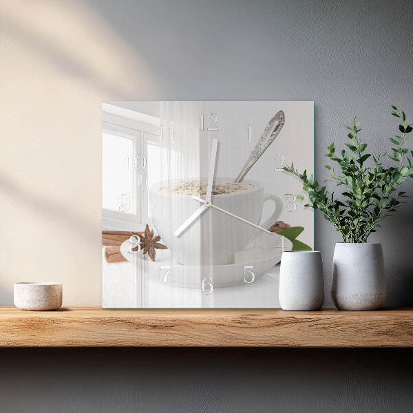 Square wall clock A Cup of Anise