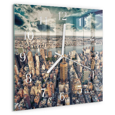 Square wall clock New York