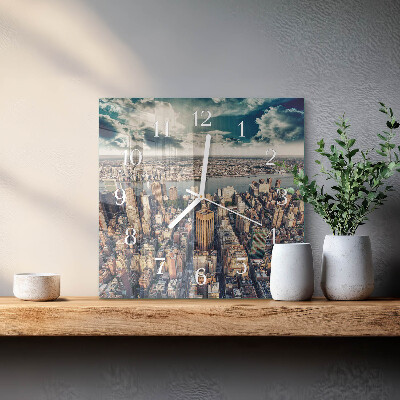 Square wall clock New York